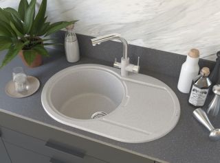 Мойка кухонная Paulmark Fittich PM317650-WH белый